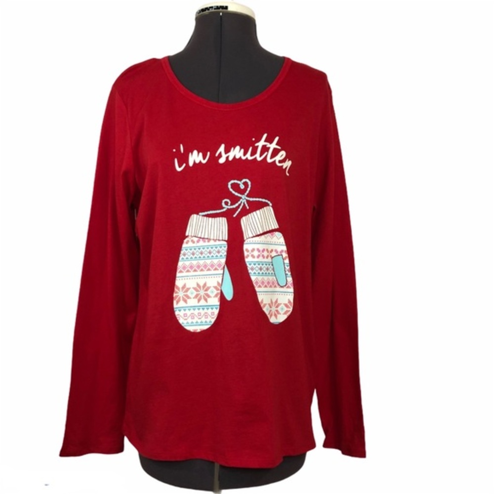 Sleep Chic NWOT Women’s‎ Graphic 🎄 Pajama Top L